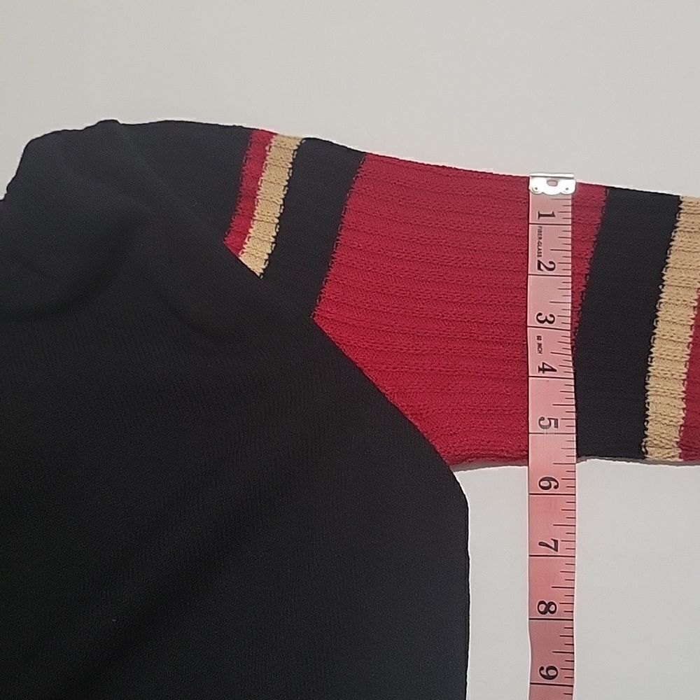 St John Sport Knit Mock Neck Sweater Marie Gray (SZ P) - Picture 12 of 12